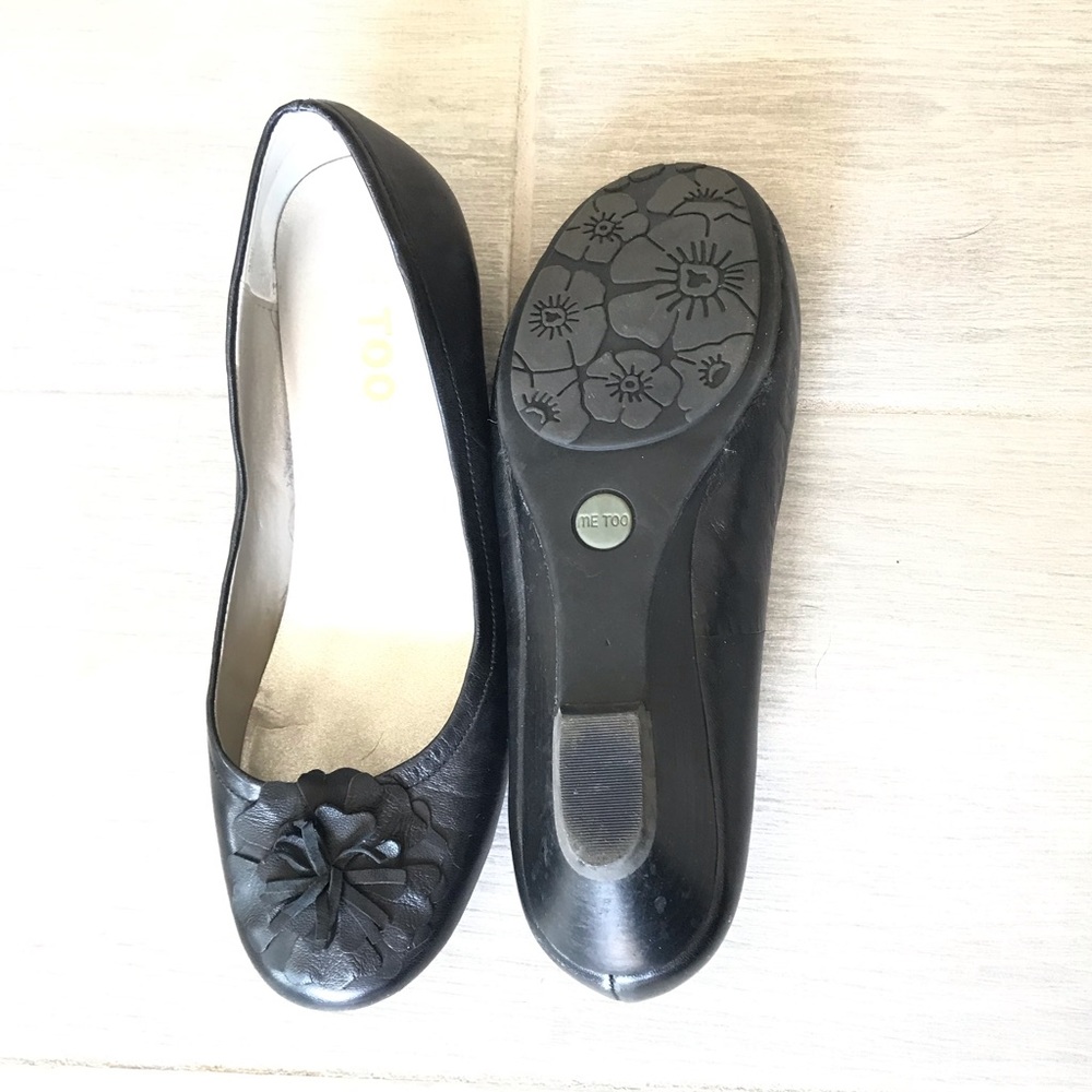 Me Too Black Wedges